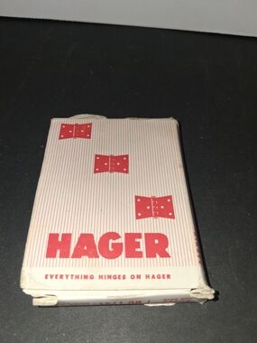 Hager

Model/Item: RC 1741

Size: 3½ inches by 3½ inches

Finish: US4 Dull Brass